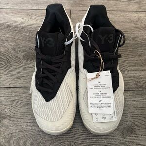 Adidas Y-3 Men’s Black and White Low-Top Sneakers